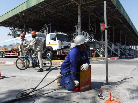 งานแก้ไขพื้นถนนทรุดตัว